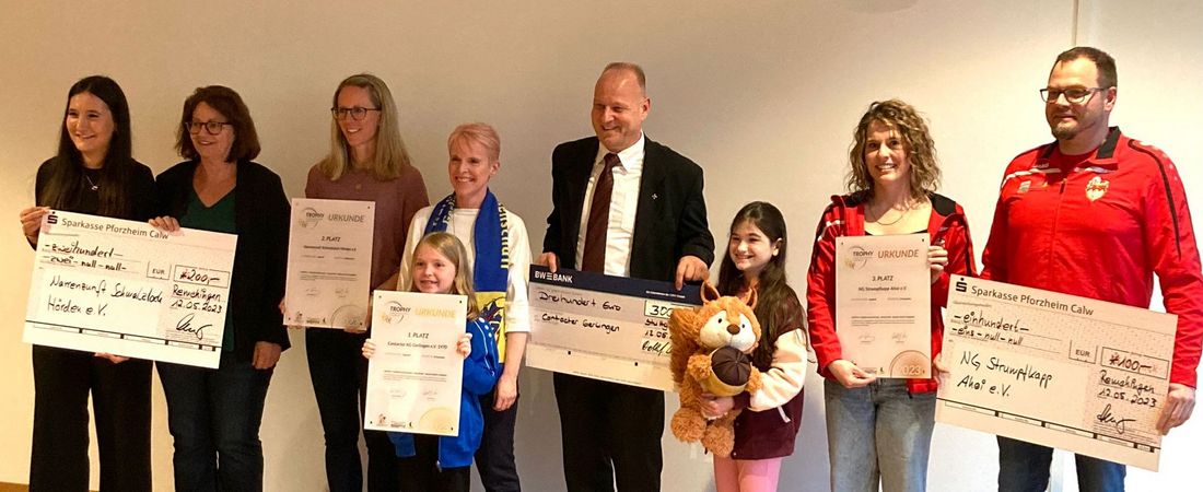 Ehrung der Sieger beim karnevalistischen Tanzsport